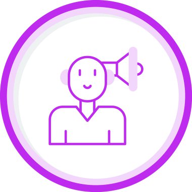 Topluluk Yöneticisi Web simgesi vektör illüstrasyonu