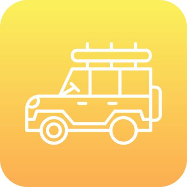 Safari cipi. Web simgesi basit illüstrasyon 