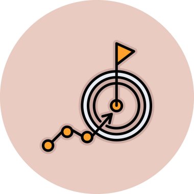 goal icon, vector illustration simple design