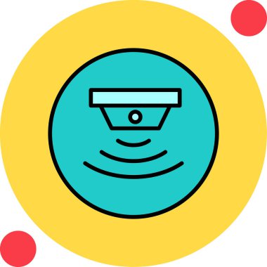 sensör simgesi, vektör illüstrasyonu basit tasarım