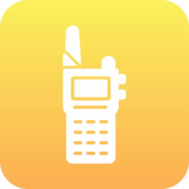 Walkie talkie simgesinin vektör çizimi