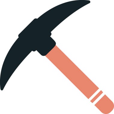 Kazma ağ simgesi, vektör illüstrasyonu                              