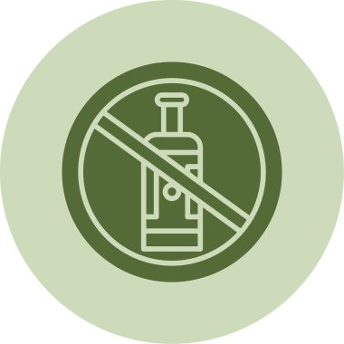 Alkol işareti simgesi çizimi yok