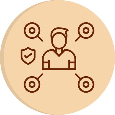 ağ web simgesi, vektör çizim 