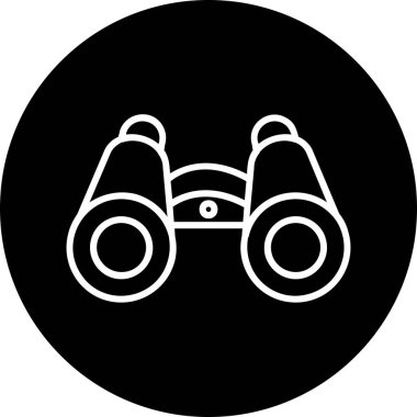 dürbün web simgesi, vektör çizim 