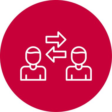 Kişilerarası iş adamlarının vektör çizimi