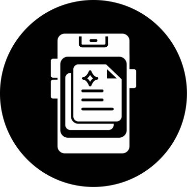 Belge. Web simgesi basit illüstrasyon