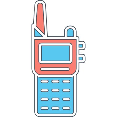Walkie talkie simgesinin vektör çizimi