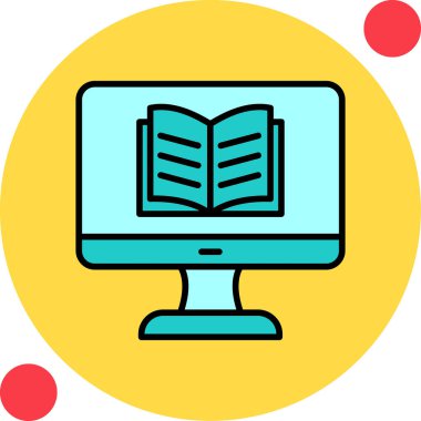 Özel ders. Web simgesi basit illüstrasyon