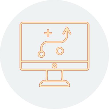 Strateji Simgesi Vektör illüstrasyonu 