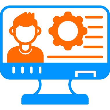 Web simgesi basit illüstrasyon ayarlanıyor