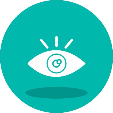 Göz. Web simgesi basit illüstrasyon 