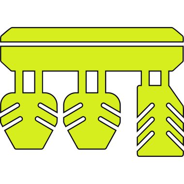 Araba Pedalları simgesinin vektör illüstrasyonu        