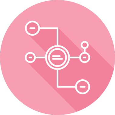 Diyagram web simgesi basit illüstrasyon 