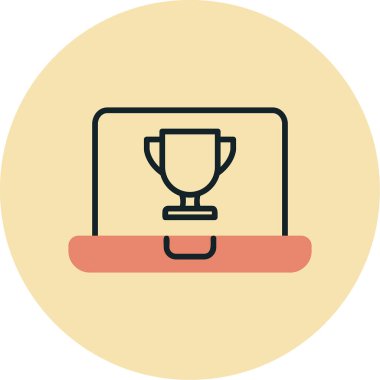 dizüstü bilgisayar simgesi, vektör illüstrasyonu basit tasarım