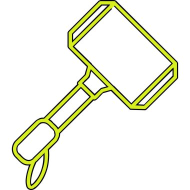 Çekiç simgesi web basit illüstrasyon