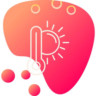  yüksek sıcaklık vektör simgesi