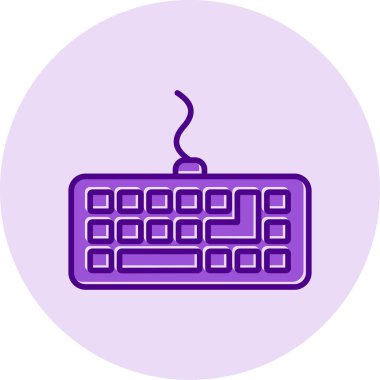 Klavye web simgesinin vektör illüstrasyonu