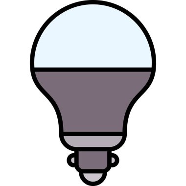 ampul simgesi, vektör illüstrasyonu