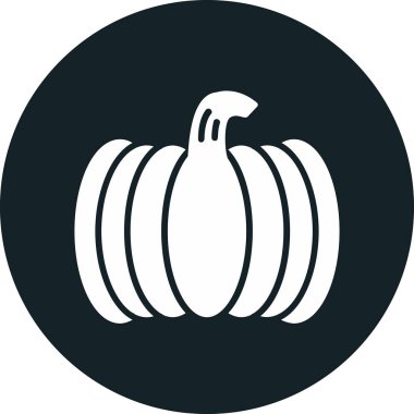 balkabağı simgesi, vektör illüstrasyonu 