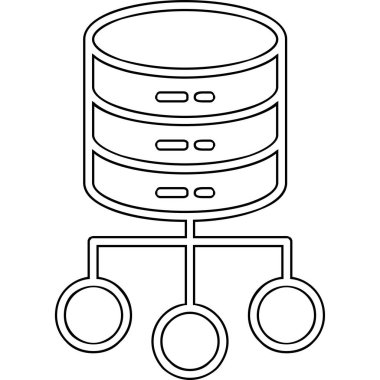 ağ web simgesi, vektör çizim 