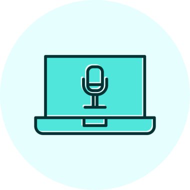 dizüstü bilgisayar simgesi, vektör illüstrasyonu basit tasarım