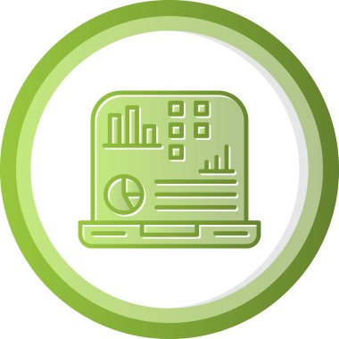 Eğilim biçimi izole edilmiş arka planda mali simge 