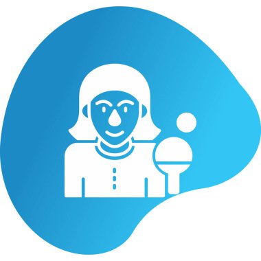 Tablo Tenisi Web ikonu vektör illüstrasyonu