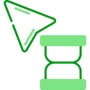 Bekleme simgesinin vektör illüstrasyonu  