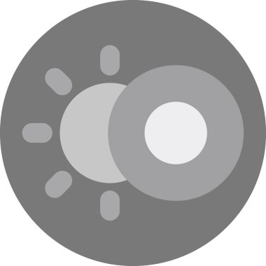 Karanlık mod. Web simgesi basit illüstrasyon