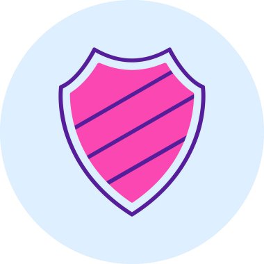 kalkan simgesi web basit illüstrasyon