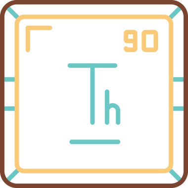 Toryum modern simgesinin vektör illüstrasyonu              