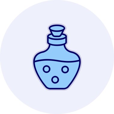 İksir ağı simgesi, vektör illüstrasyonu