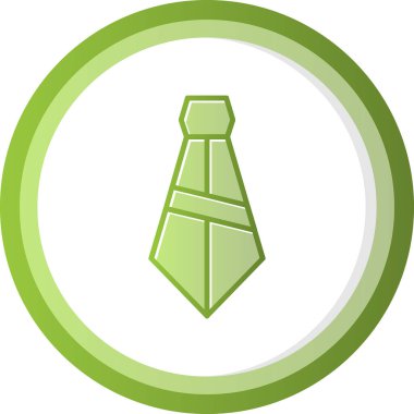 Düz Boyunbağı simgesinin vektör çizimi