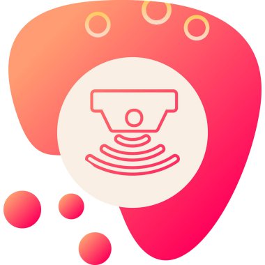 sensör simgesi, vektör illüstrasyonu basit tasarım