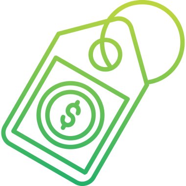 fiyat çizgisi düz vektör simgesi 