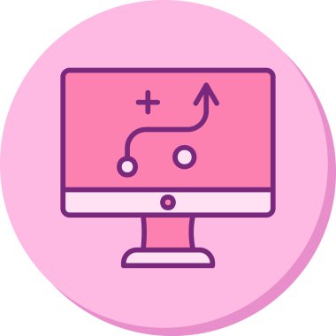 Strateji Simgesi Vektör illüstrasyonu 