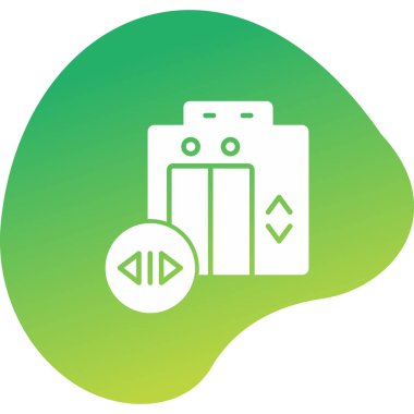 Düğme simgesi ögesinin vektör illüstrasyonu 