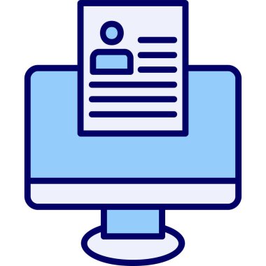 Çevrimiçi Web simgesi, vektör illüstrasyonu