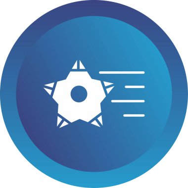 vector illustration of Shooting Stars icon