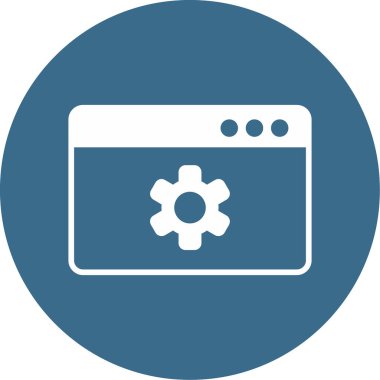 İçerik Yönetimi web simgesi vektör illüstrasyonu