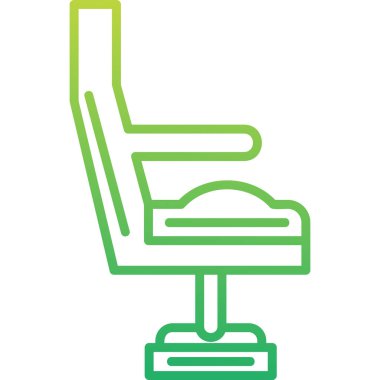 modada izole edilmiş arka planda koltuk simgesi 