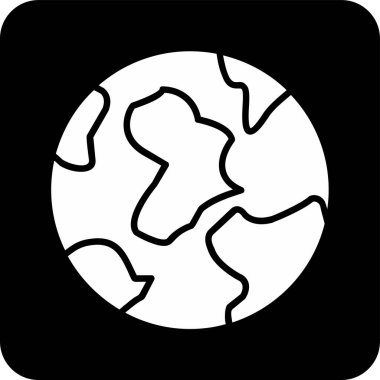 Toprak. Web simgesi vektör illüstrasyonu 