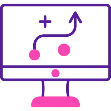 Strateji Simgesi Vektör illüstrasyonu 