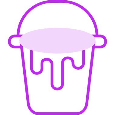 Kova. Web simgesi basit illüstrasyon