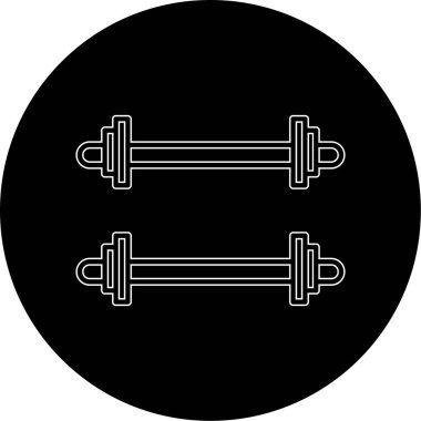 Ağırlıklandırılmış çubuk simgesi web basit illüstrasyon