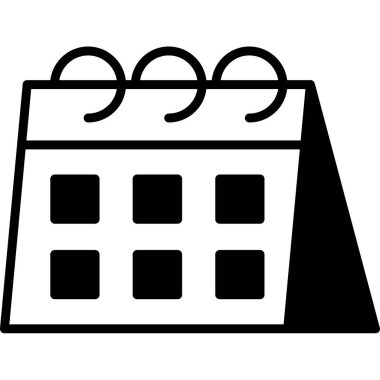 Takvim. Web simgesi basit illüstrasyon