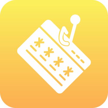 phishing simgesi, vektör illüstrasyonu basit tasarım