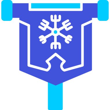 bayrak web simgesi, vektör illüstrasyonu