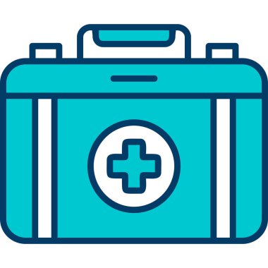 İlk yardım çantası vektör çizim 